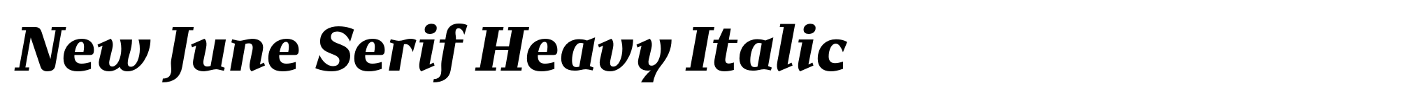 New June Serif Heavy Italic image
